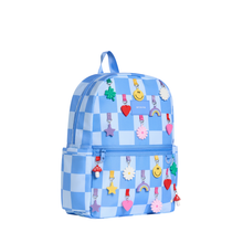 Kane Backpack Charms Blue Check