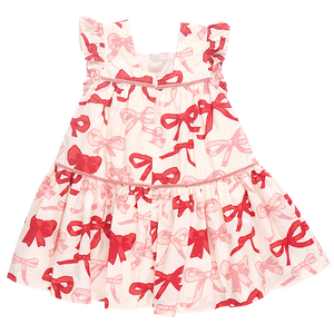 Girls Camelia Dress Valentines Bows