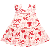 Girls Camelia Dress Valentines Bows