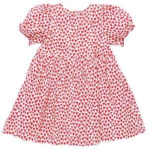 Girls Hermione Dress Mini Hearts