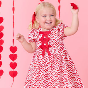 Girls Hermione Dress Mini Hearts