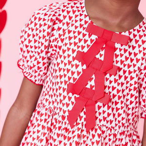 Girls Hermione Dress Mini Hearts