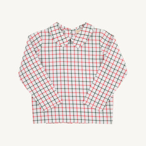 Peter Pan Collar Shirt (Long Sleeve Woven) Old Town Tattersall