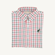 Dean's List Dress Shirt Old Town Tattersall with Grier Green Stork