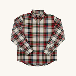 Dean's List Dress Shirt(Flannel) Charlie Place Plaid with Grandison Rd. Gray Stork