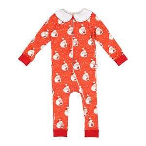 Red Santa Glows Pajamas, Baby Girl