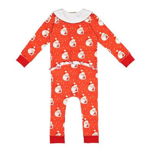 Red Santa Glows Pajamas, Baby Girl