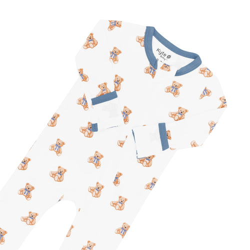 Zippered Footie in Teddy Bear
