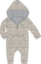 Performance Fish Print Hoodie Romper