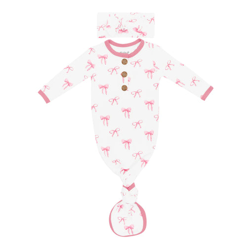 Knotted Gown with Bow Set in Bow