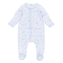 Light Blue Wild West Toile Footie