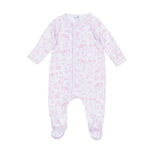 Pink Wild West Toile Footie