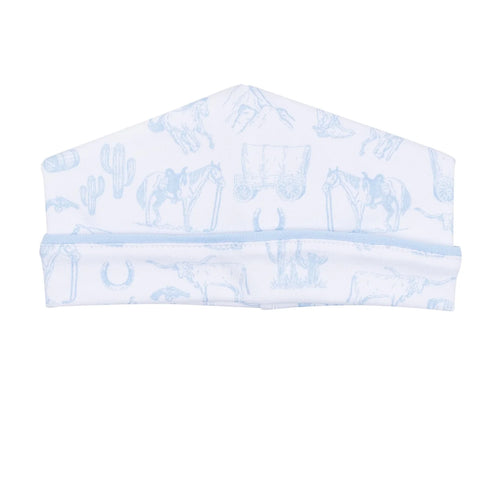 Light Blue Wild West Toile Hat