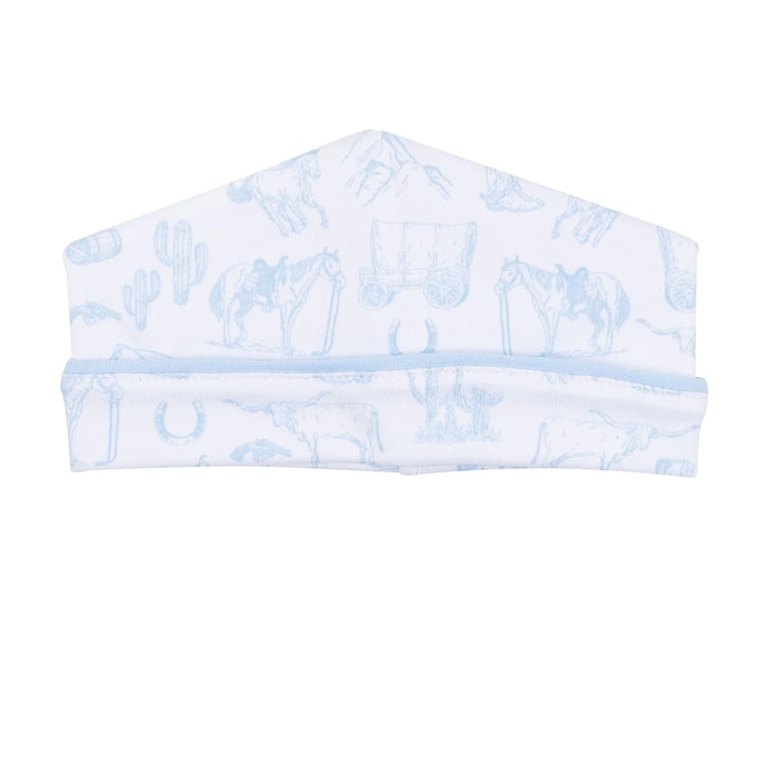 Light Blue Wild West Toile Hat