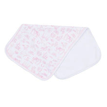 Pink Wild West Toile Burp Cloth