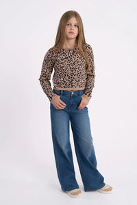 Girls Woven Pants Light Blue Denim
