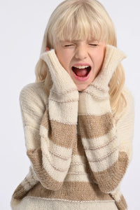 Girls Knitted Sweater Off White/Beige