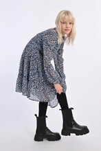 Girls Blue Nora Woven Dress
