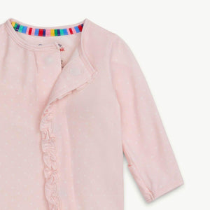 Pin Dot Pink Ruffle modal magnetic parent favorite footie