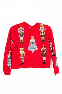 Kids Red Nutcracker Ballet Sweatshirt