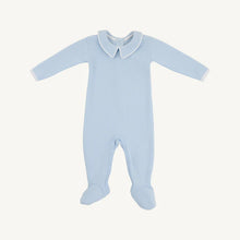 Rock Me Romper (Ribbed) Buckhead Blue with Worth Avenue White
