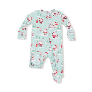 Golfing Santa and Elves
2 Way Zipper Footie