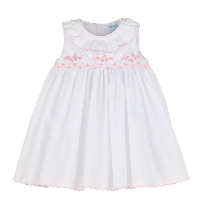 Smocked Pink Feston Dress 12m