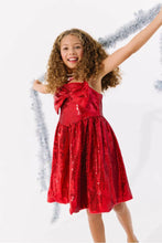BIG BOW SEQUIN DRESS
