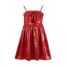 BIG BOW SEQUIN DRESS