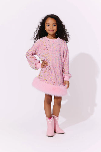 CONFETTI SHIMMER PARTY DRESS