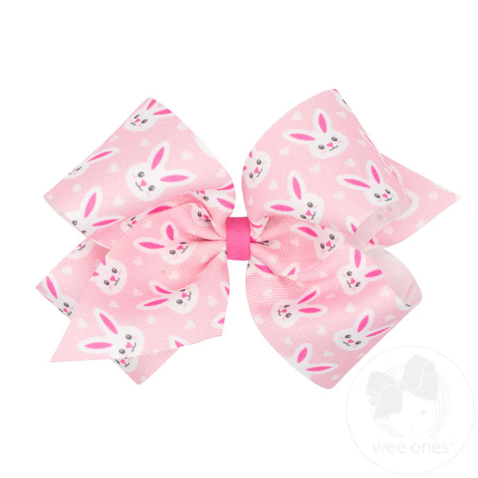 King Bunny Print Bow(1721)