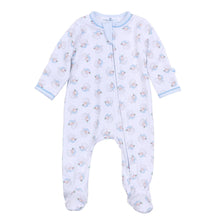 Santa Baby Footie Light Blue
