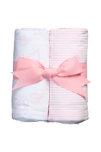 Pink Teddy Set of Two Burps