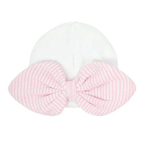Paty Knit Saylor Beanie with Bow #126RBW
Pink