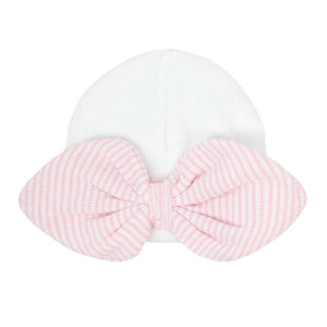Paty Knit Saylor Beanie with Bow #126RBW
Pink