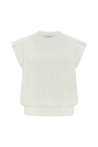 Olivia Knit Top White
