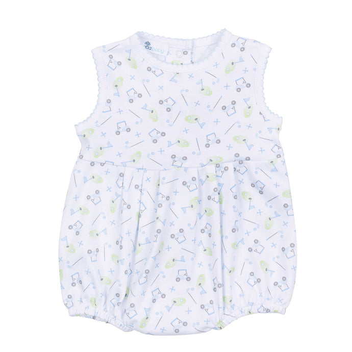 Tiny Tee Time Printed Sleeveless Bubble