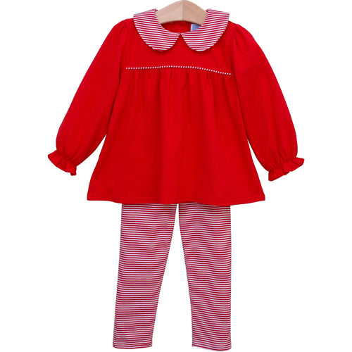 Abigail Pant Set Red