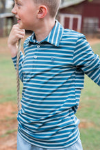 Boy’s LS Pro Performance Polo Tapestry Stripe