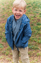 Boys Hooded Puffer Jacket Copen Blue