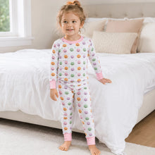 Pumpkin Party Long Pajamas - Pink