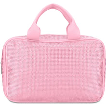 Pink Rhinestone Large Cosmetic Bag