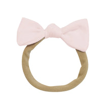 Tiny Nylon Bow in Blush