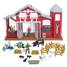 Big Country Adventure 38-Piece Dairy Barn Playset