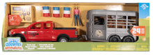 Big Country Adventure 24-Piece Truck & Horse Trailer Playset