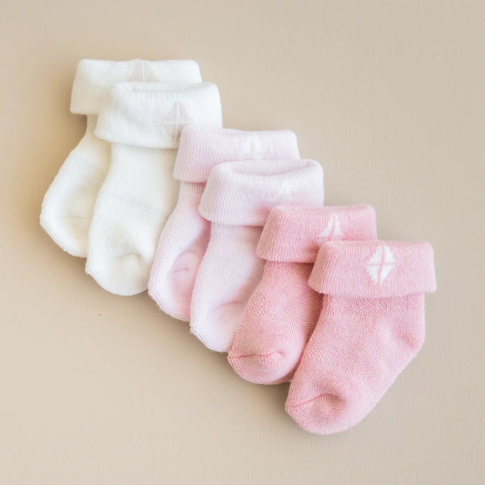 Baby 3-Pack Socks in Pastel, COLOR
CLOUD/SAKURA/CREPE