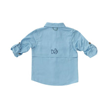 Flounders Fishing Shirt on Clear Sky