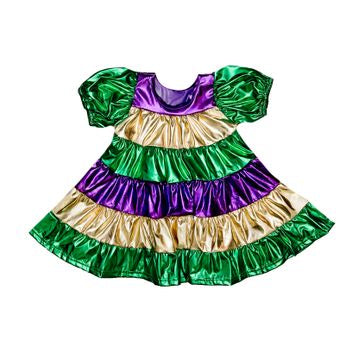 Metallic Striped Dress