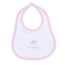 Santa Baby Embroidered Baby's First Christmas Bib - Pink