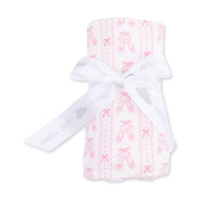 Ballet Shoes Ribbon Stripe Swaddle Blanket